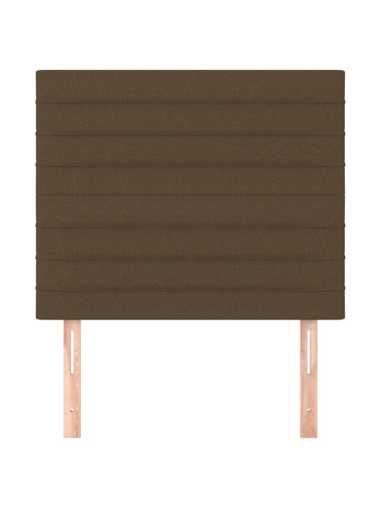 Voodipeatsid 2 tk, tumepruun, 80x5x78/88 cm, kangas