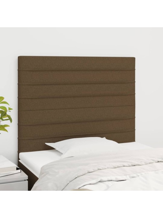 Voodipeatsid 2 tk, tumepruun, 80x5x78/88 cm, kangas
