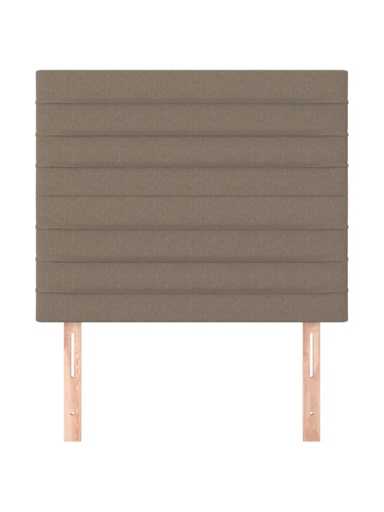 Voodipeatsid 2 tk, pruunikashall, 80x5x78/88 cm, kangas