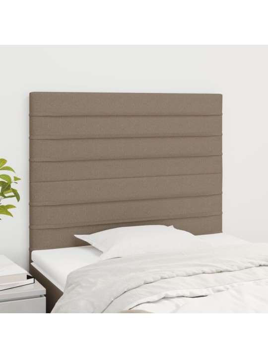 Voodipeatsid 2 tk, pruunikashall, 80x5x78/88 cm, kangas