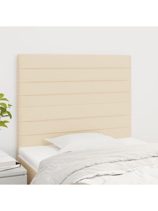 Voodipeatsid 2 tk, kreemjas, 80x5x78/88 cm, kangas