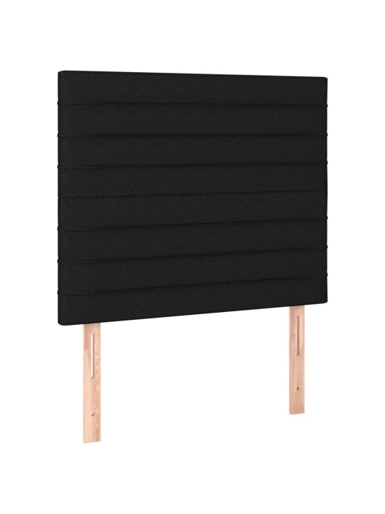 Voodipeatsid 2 tk, must, 90x5x78/88 cm, kangas