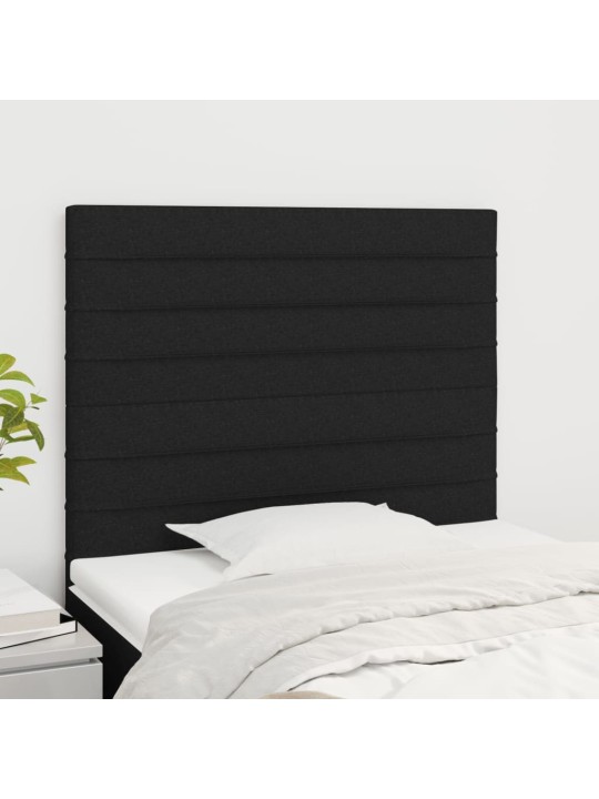 Voodipeatsid 2 tk, must, 90x5x78/88 cm, kangas