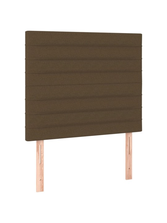 Voodipeatsid 2 tk, tumepruun, 90x5x78/88 cm, kangas