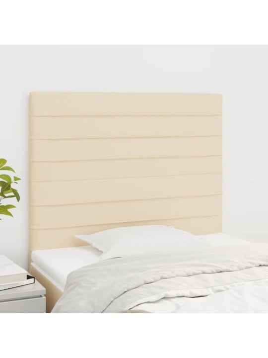 Voodipeatsid 2 tk, kreemjas, 100x5x78/88 cm, kangas