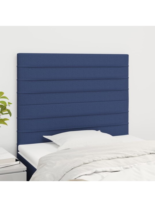 Voodipeatsid 2 tk, sinine, 100x5x78/88 cm, kangas