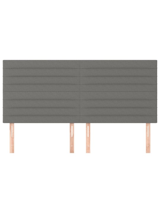 Voodipeatsid 4 tk, helehall, 90x5x78/88 cm, kangas