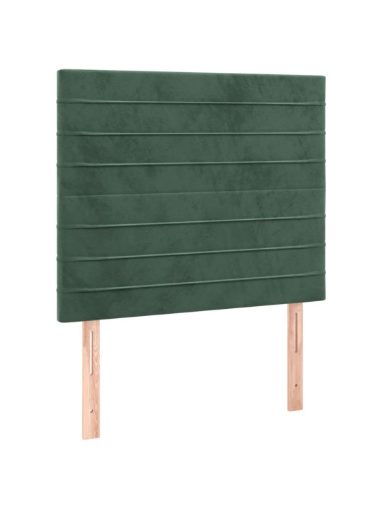 Voodipeatsid 2 tk, tumeroheline, 80x5x78/88 cm, samet
