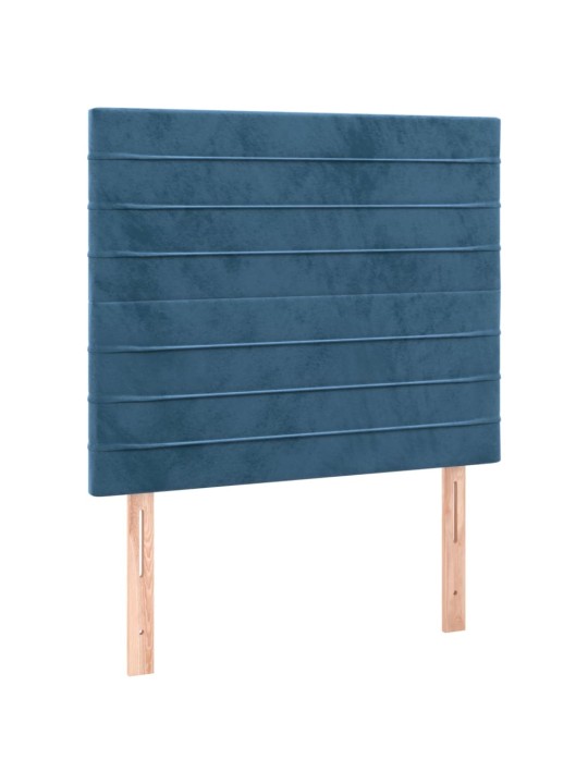 Voodipeatsid 2 tk, tumesinine, 90x5x78/88 cm, samet