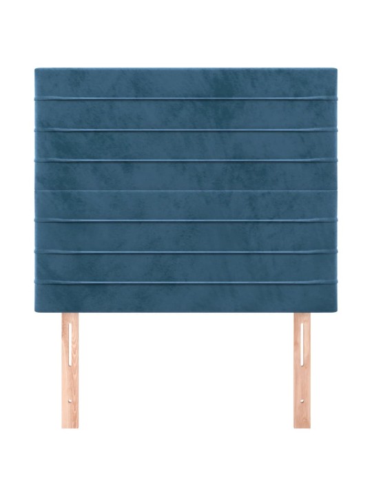 Voodipeatsid 2 tk, tumesinine, 90x5x78/88 cm, samet
