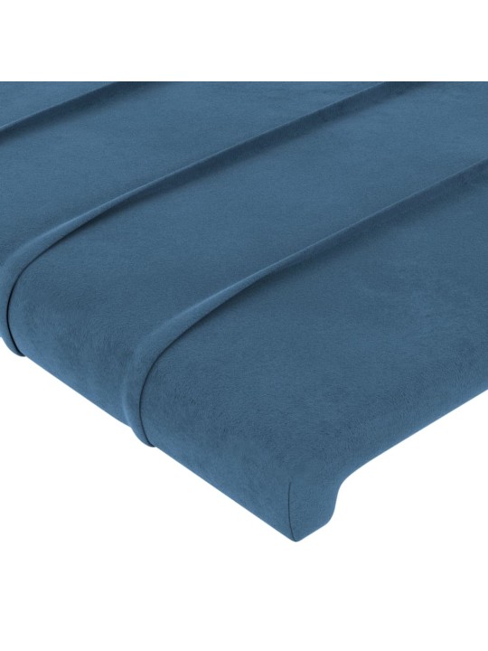 Voodipeatsid 2 tk, tumesinine, 90x5x78/88 cm, samet