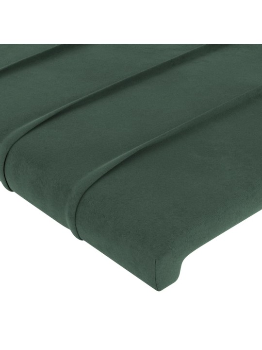Voodipeatsid 4 tk, tumeroheline, 72x5x78/88 cm, samet
