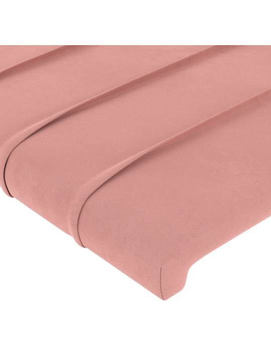 Voodipeatsid 4 tk, roosa, 80x5x78/88 cm, samet