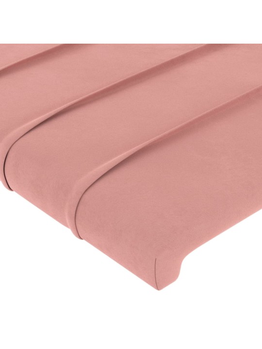 Voodipeatsid 4 tk, roosa, 90x5x78/88 cm, samet