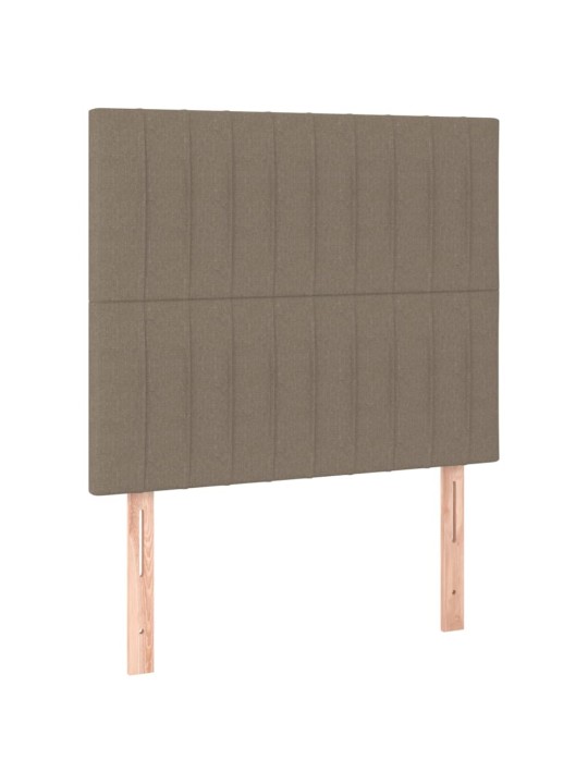 Voodipeatsid 2 tk, pruunikashall, 80x5x78/88 cm, kangas
