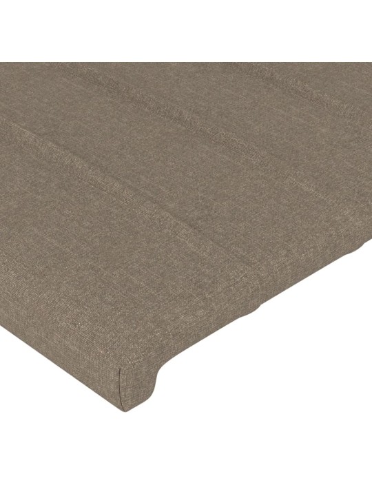 Voodipeatsid 2 tk, pruunikashall, 80x5x78/88 cm, kangas