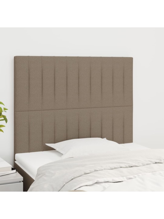 Voodipeatsid 2 tk, pruunikashall, 80x5x78/88 cm, kangas