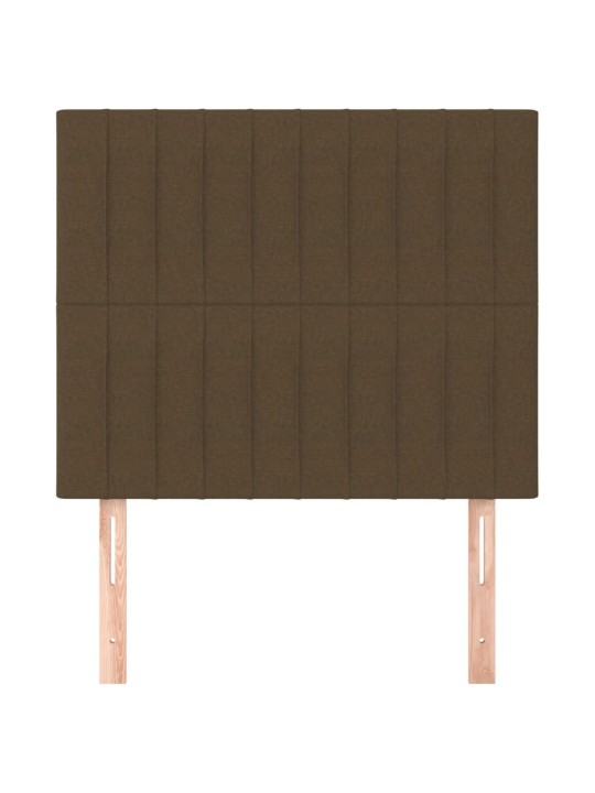 Voodipeatsid 2 tk, tumepruun, 90x5x78/88 cm, kangas