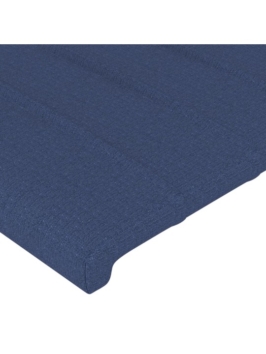 Voodipeatsid 4 tk, sinine, 100x5x78/88 cm, kangas