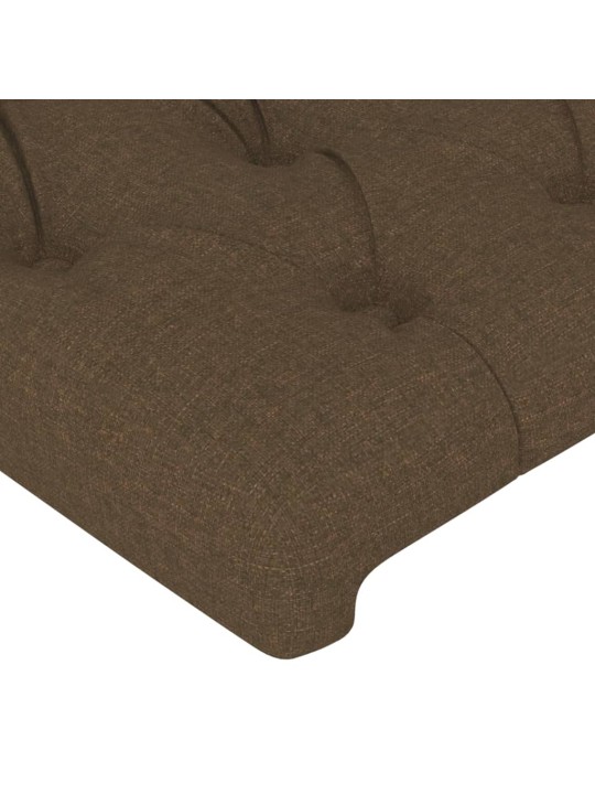 Voodipeatsid 2 tk, tumepruun, 90x7x78/88 cm, kangas