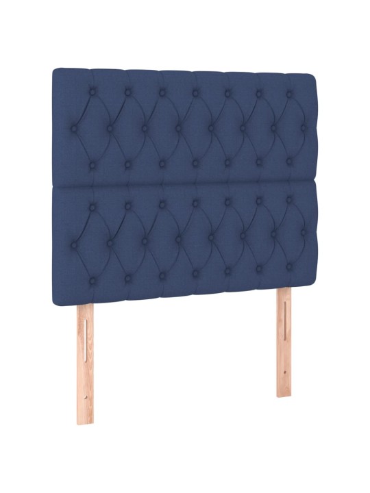 Voodipeatsid 2 tk, sinine, 100x7x78/88 cm, kangas