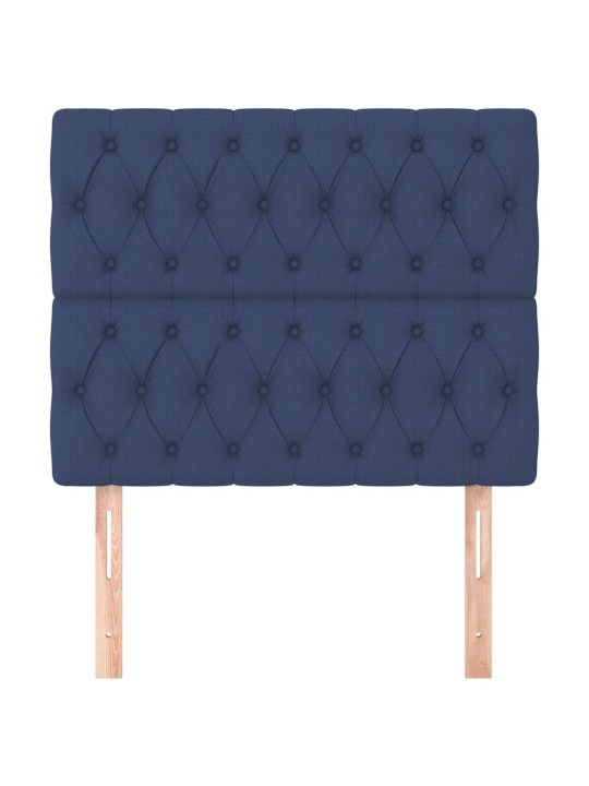 Voodipeatsid 2 tk, sinine, 100x7x78/88 cm, kangas
