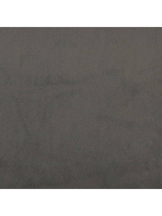 Voodipeatsid 4 tk, tumehall, 80x7x78/88 cm, samet
