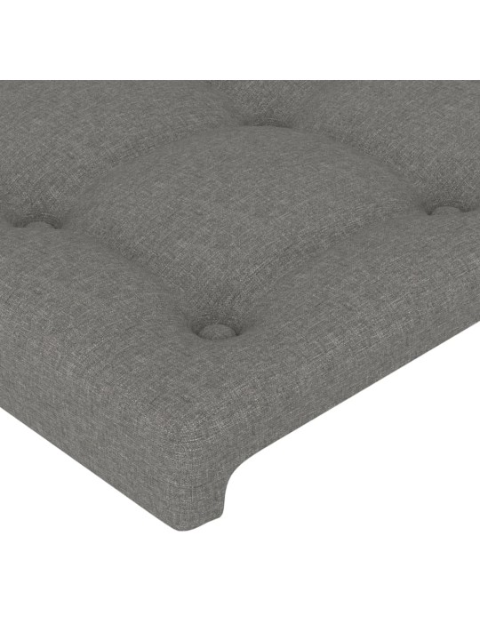 Voodipeatsid 2 tk, tumehall, 80x5x78/88 cm, kangas