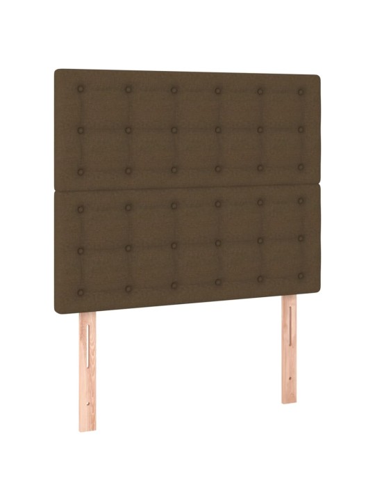 Voodipeatsid 2 tk, tumepruun, 80x5x78/88 cm, kangas