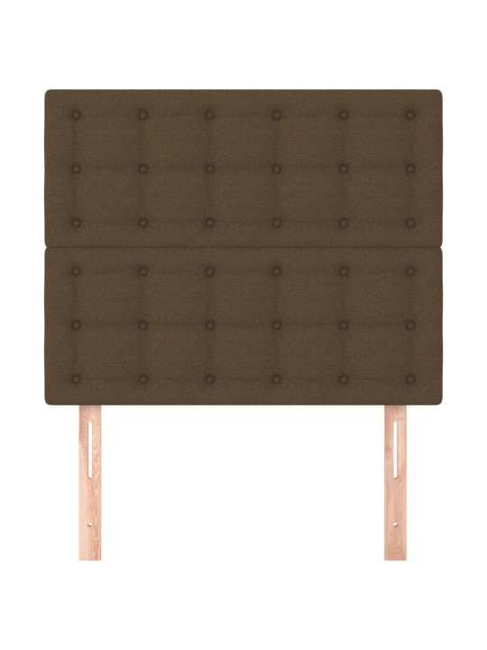 Voodipeatsid 2 tk, tumepruun, 80x5x78/88 cm, kangas