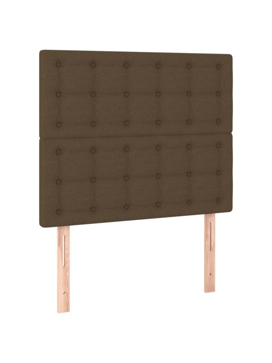 Voodipeatsid 2 tk, tumepruun, 90x5x78/88 cm, kangas