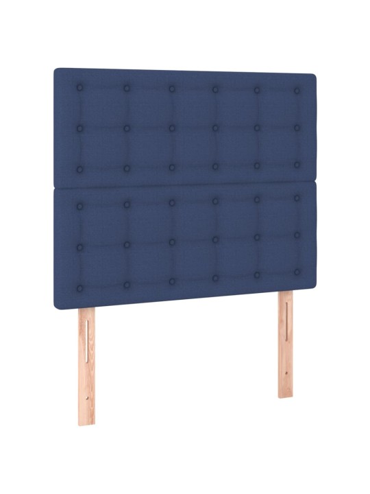Voodipeatsid 2 tk, sinine, 100x5x78/88 cm, kangas