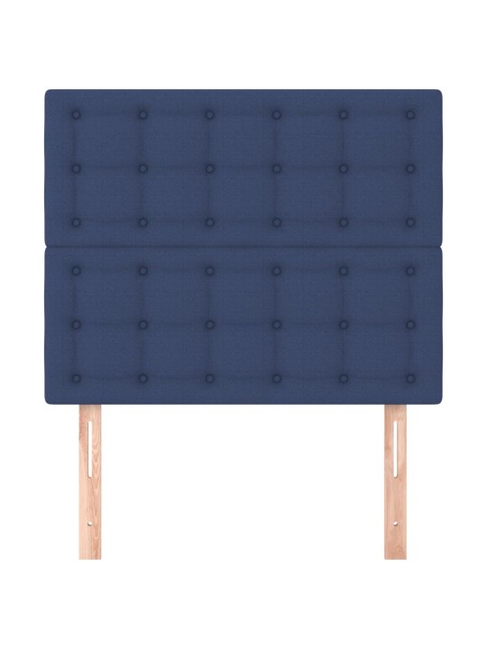 Voodipeatsid 2 tk, sinine, 100x5x78/88 cm, kangas