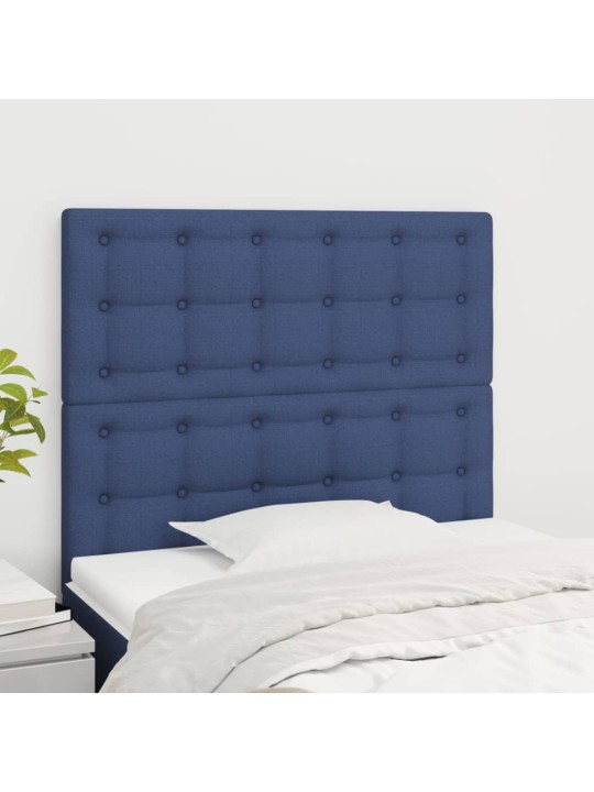 Voodipeatsid 2 tk, sinine, 100x5x78/88 cm, kangas