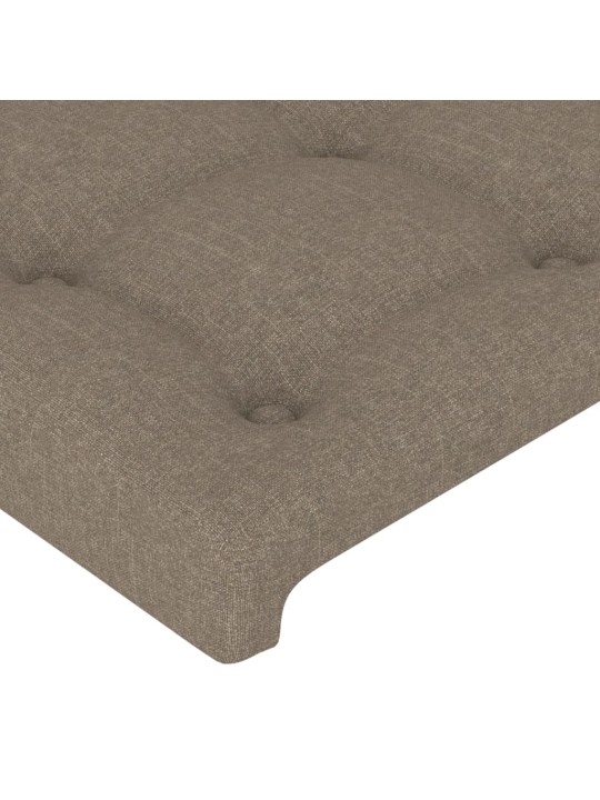 Voodipeatsid 4 tk, pruunikashall, 100x5x78/88 cm, kangas