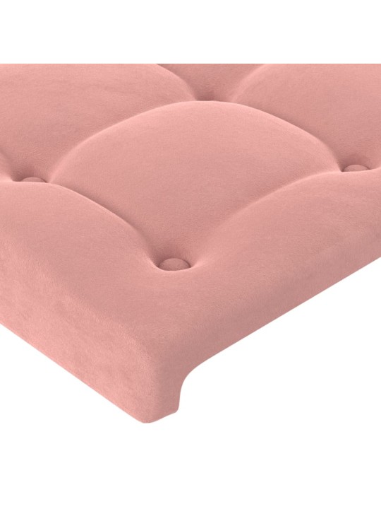 Voodipeatsid 2 tk, roosa, 80x5x78/88 cm, samet