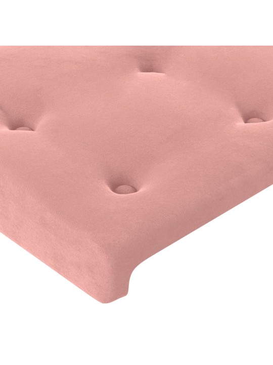 Voodipeatsid 2 tk, roosa, 90x5x78/88 cm, samet