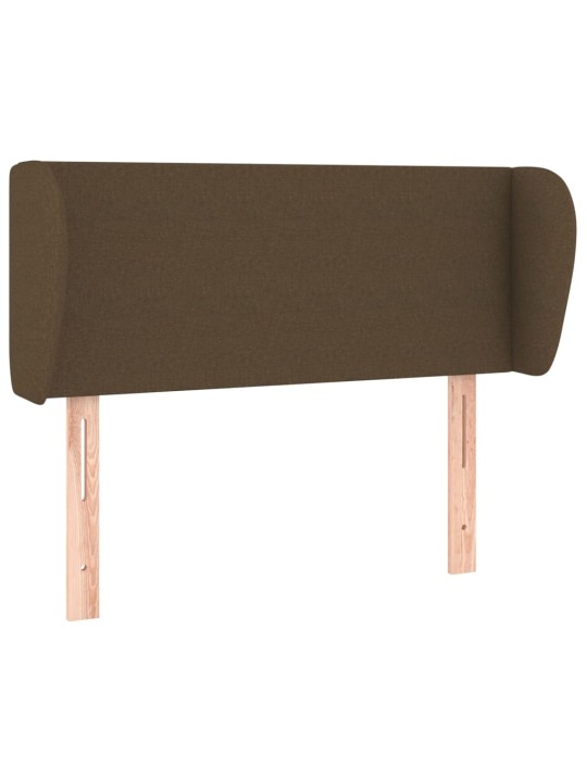 Voodipeats servadega, tumepruun, 83x23x78/88 cm, kangas