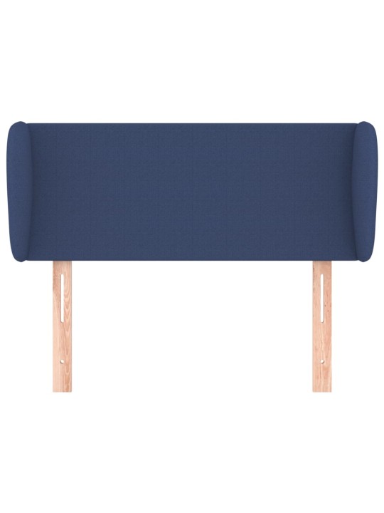 Voodipeats servadega, sinine, 83x23x78/88 cm, kangas