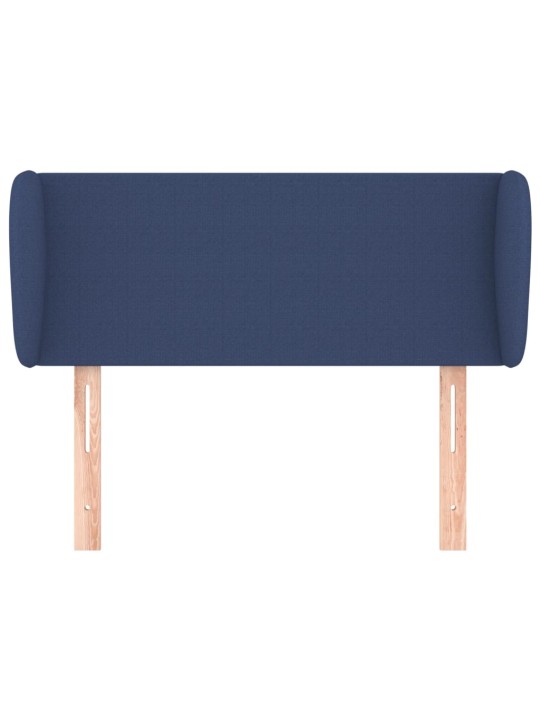 Voodipeats servadega, sinine, 93 x 23 x 78/88 cm, kangas