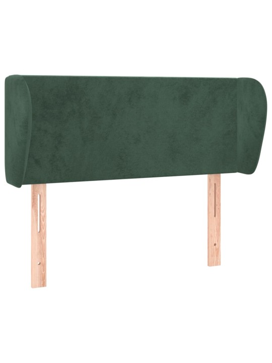 Voodipeats servadega, tumeroheline, 83x23x78/88 cm, samet