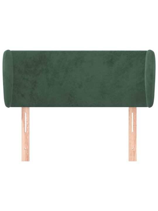 Voodipeats servadega, tumeroheline, 83x23x78/88 cm, samet
