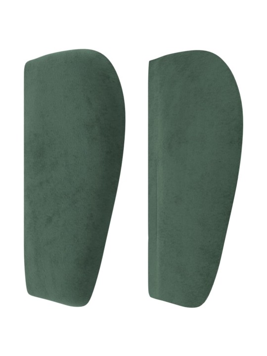 Voodipeats servadega, tumeroheline, 83x23x78/88 cm, samet