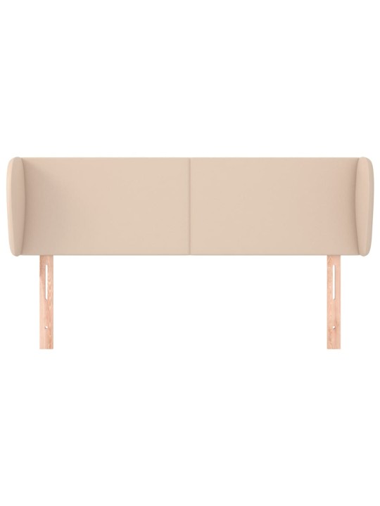 Voodipeats servadega, cappuccino, 147x23x78/88 cm, kunstnahk