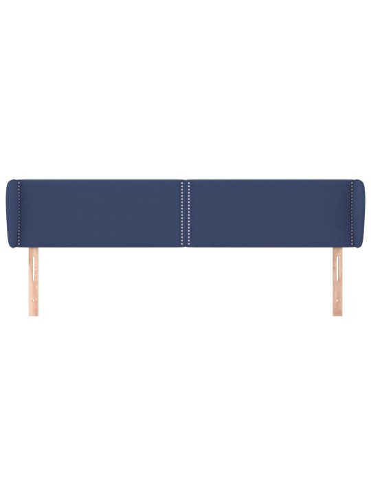 Voodipeats servadega, sinine, 183x23x78/88 cm, kangas