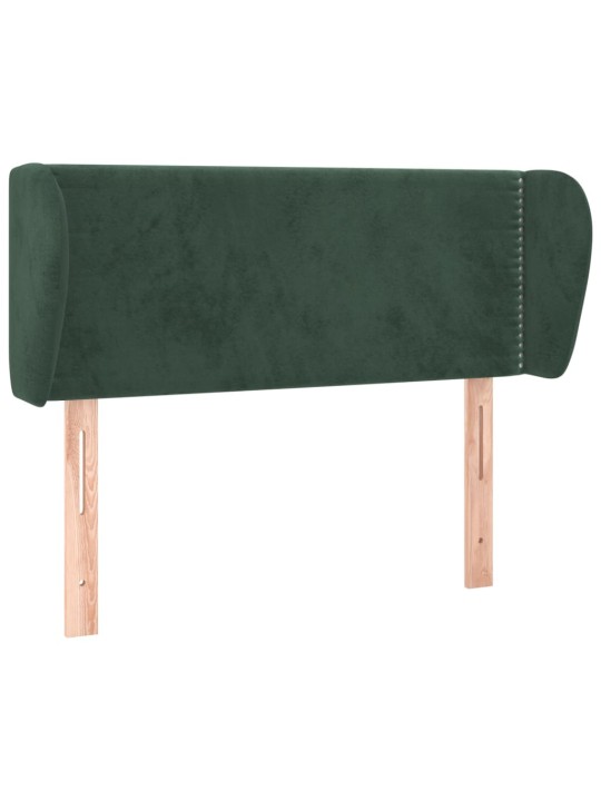 Voodipeats servadega, tumeroheline, 83x23x78/88 cm, samet