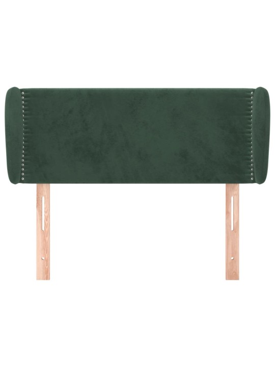 Voodipeats servadega, tumeroheline, 83x23x78/88 cm, samet