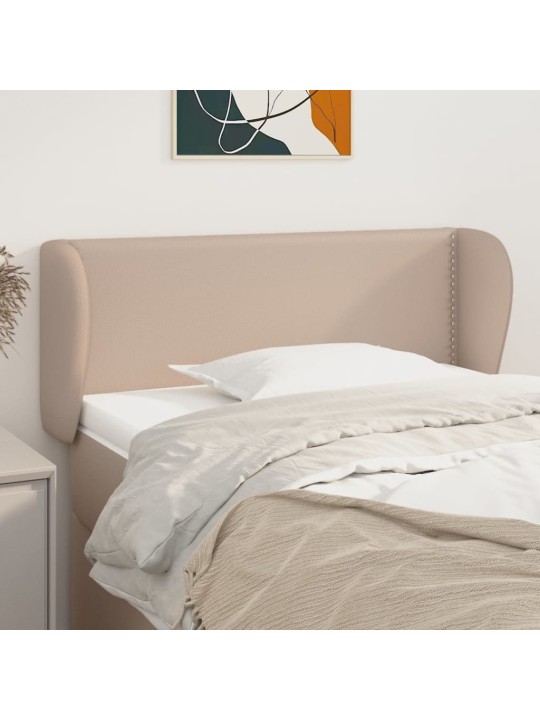 Voodipeats servadega, cappuccino, 83x23x78/88 cm, kunstnahk
