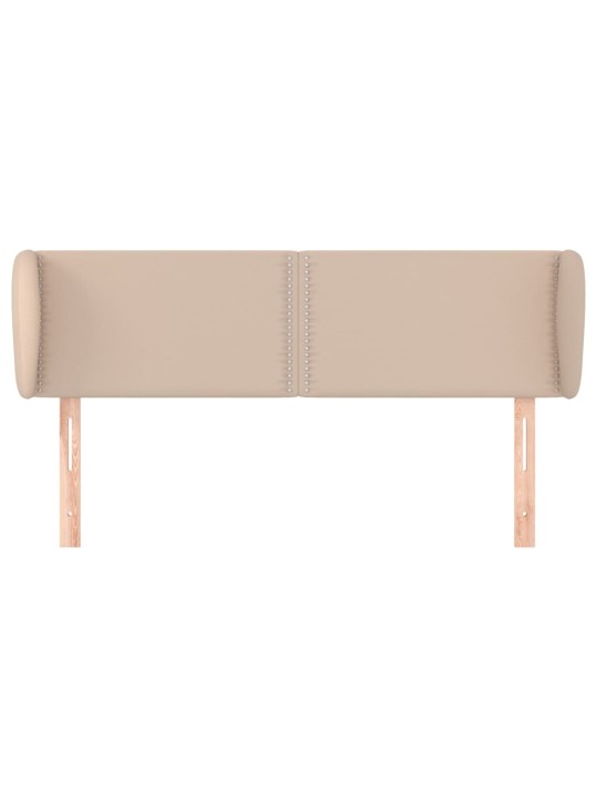 Voodipeats servadega, cappuccino, 147x23x78/88 cm, kunstnahk