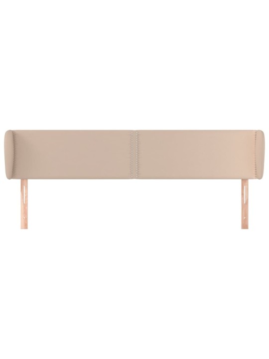 Voodipeats servadega, cappuccino, 203x23x78/88 cm, kunstnahk